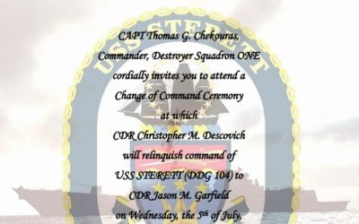 DDG-104 Change of Command