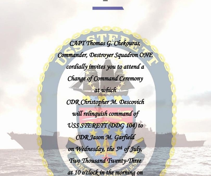 DDG-104 Change of Command