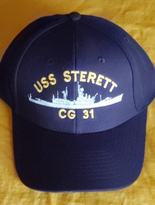 Ball Cap, Wool Blend, Navy Blue Made in USA DLG/CG - Image 2