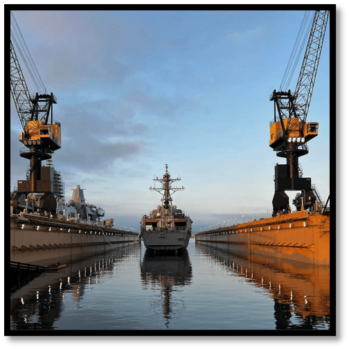 Leaving Dry Dock
