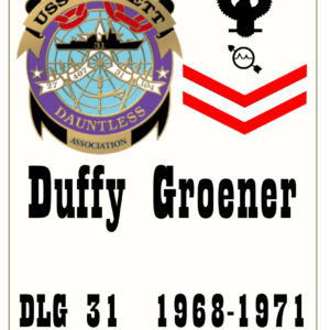 USS Sterett Association Name Tag